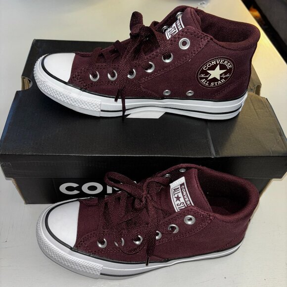 NEW | CONVERSE Malden Chuck Taylor All Star Mid Top Bloodstone  White Women's 7 - Picture 2 of 6